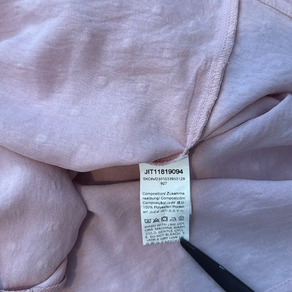 🌸 SHEIN Curve rose pink sleeveless wrap top. Size 1XL. - Picture 8 of 8